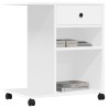 Support d'imprimante avec roulettes blanc 60x40x68,5 cm 