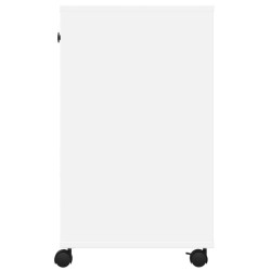 Support d'imprimante avec roulettes blanc 60x40x68,5 cm 