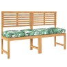 Coussins de palette 4 pcs motif feuillage 40 x 40 x 8 cm en tissu Oxford 