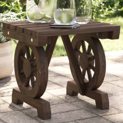 Repose-pied de jardin 40x36,5x38,5 cm bois massif sapin 