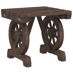 Repose-pied de jardin 40x36,5x38,5 cm bois massif sapin 