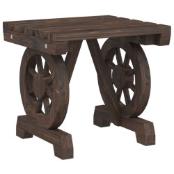 Repose-pied de jardin 40x36,5x38,5 cm bois massif sapin 