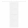 Porte coulissante avec kit de montage 'ORKDAL'en bois massif de pin blanc 