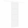 Porte coulissante avec kit de montage 'ORKDAL'en bois massif de pin blanc 