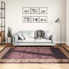 Tapis lavable antidérapant 160x230 cm noir et doré 