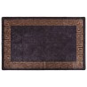 Tapis lavable antidérapant 160x230 cm noir et doré 