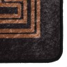 Tapis lavable antidérapant 160x230 cm noir et doré 