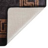 Tapis lavable antidérapant 160x230 cm noir et doré 