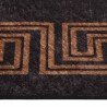 Tapis lavable antidérapant 160x230 cm noir et doré 