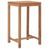 Table de bar de jardin 60x60x105 cm bois de teck solide 