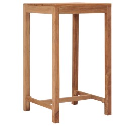 Table de bar de jardin 60x60x105 cm bois de teck solide 
