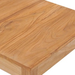 Table de bar de jardin 60x60x105 cm bois de teck solide 