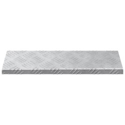 Marches d'escalier en aluminium 5 pièces antidérapantes 60x18 cm 