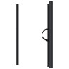 Porte rétractable pour animaux de compagnie noir 102,5x125 cm 