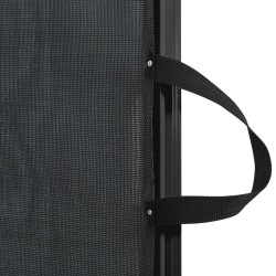 Porte rétractable pour animaux de compagnie noir 102,5x125 cm 