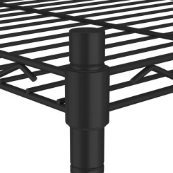 Étagère de rangement 4 niveaux 90x35x137 cm Noir 200 kg 