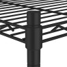 Étagère de rangement 4 niveaux 90x35x137 cm Noir 200 kg 