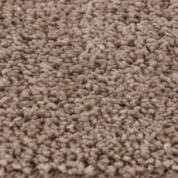 Tapis Shaggy à poils longs Marron 160x160 cm PP 