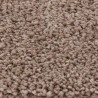 Tapis Shaggy à poils longs Marron 160x160 cm PP 