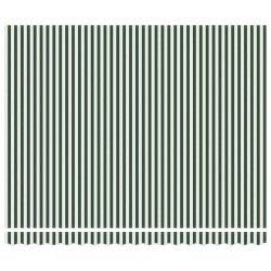 Tissu de remplacement pour auvent pour cadre de 4x3,5 m Vert et Blanc 