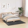 Tapis shaggy avec dos en latex gris foncé 160x160 cm 