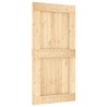 Porte coulissante et kit de quincaillerie 100x210 cm pin massif 