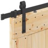 Porte coulissante et kit de quincaillerie 100x210 cm pin massif 