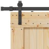 Porte coulissante et kit de quincaillerie 100x210 cm pin massif 