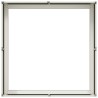 Jardinière blanc 80x80x30 cm acier 
