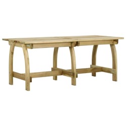 Table de jardin 220x74x75 cm Bois de pin imprégné 