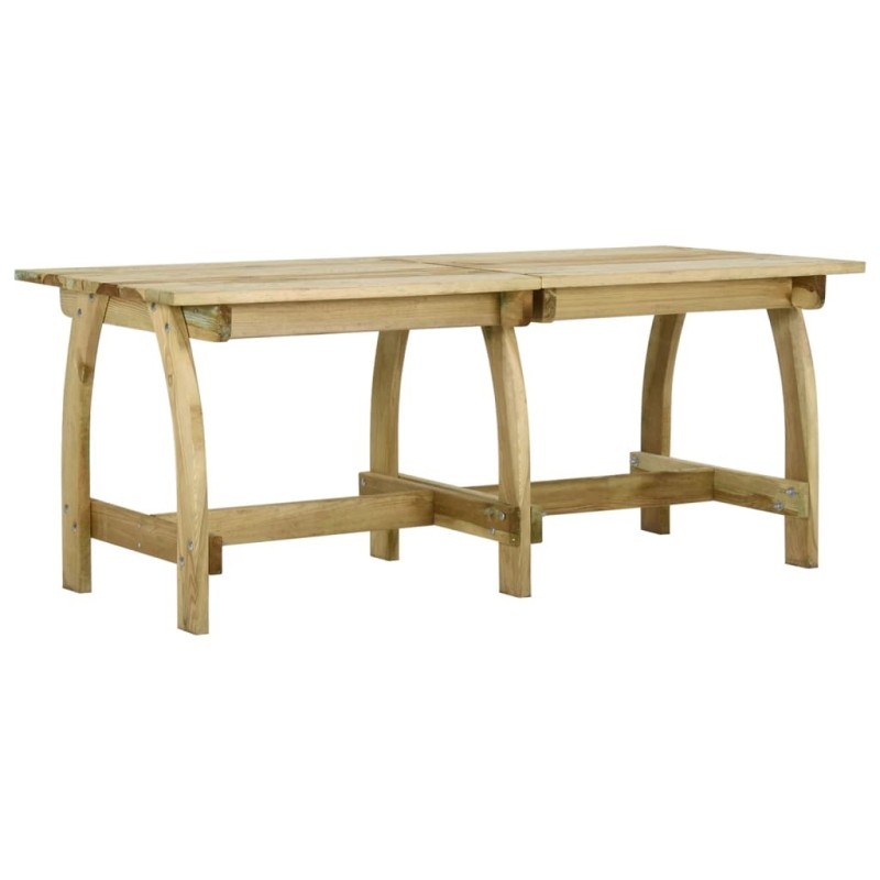 Table de jardin 220x74x75 cm Bois de pin imprégné Table de jardin 220x74x75 cm Bois de pin imprégné
