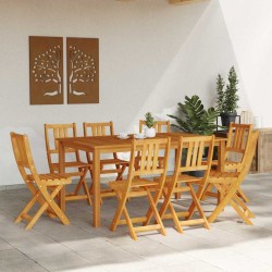 Chaises de jardin pliantes 8 pcs 36x46x86 cm Bois d'acacia massif 