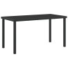 Ensemble de salle à manger pour jardin 5 pcs Noir Rotin PE 