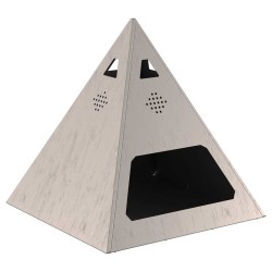 Foyer Pyramid 50x50x51 cm en Acier Résistant aux Intempéries 