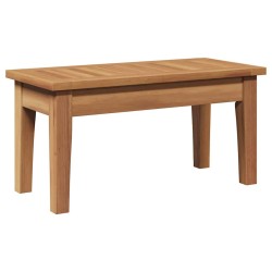 Ensemble de bancs de jardin en bois massif de teck de 2 pièces 