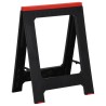 Tréteaux de travail pliables 2 pcs PP Noir et rouge 350 kg 