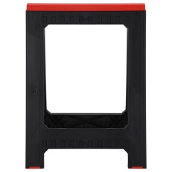 Tréteaux de travail pliables 2 pcs PP Noir et rouge 350 kg 