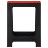 Tréteaux de travail pliables 2 pcs PP Noir et rouge 350 kg 