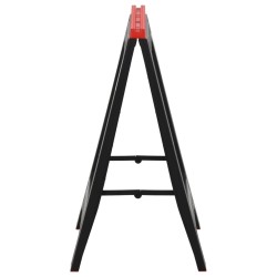 Tréteaux de travail pliables 2 pcs PP Noir et rouge 350 kg 