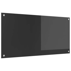 Dosseret de cuisine Gris foncé 100x50x0,6 cm en verre trempé 