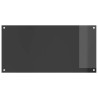 Dosseret de cuisine Gris foncé 100x50x0,6 cm en verre trempé 
