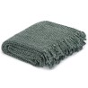 Couverture en coton 220 x 250 cm Vert foncé 