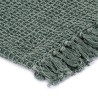 Couverture en coton 220 x 250 cm Vert foncé 