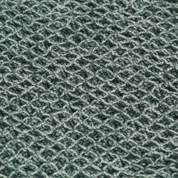 Couverture en coton 220 x 250 cm Vert foncé 