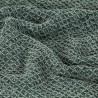 Couverture en coton 220 x 250 cm Vert foncé 