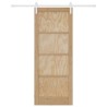 Porte coulissante avec quincaillerie 83x211 cm Bois massif en pin 