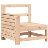 Canapé de jardin accoudoir 69x62x70,5 cm bois massif de pin 