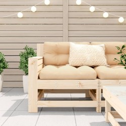 Canapé de jardin accoudoir 69x62x70,5 cm bois massif de pin 
