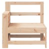 Canapé de jardin accoudoir 69x62x70,5 cm bois massif de pin 