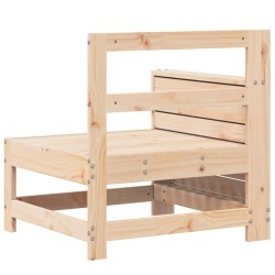 Canapé de jardin accoudoir 69x62x70,5 cm bois massif de pin 